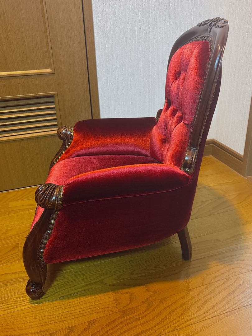 リトルプリンセスチェア マホガニー材 ドールチェア 子供用椅子