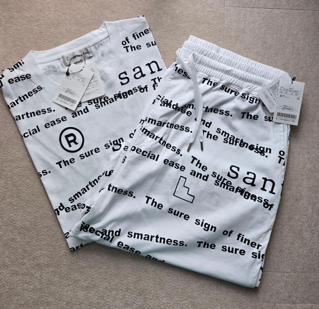 【lapis】santafe テキストプリント Tシャツとショート