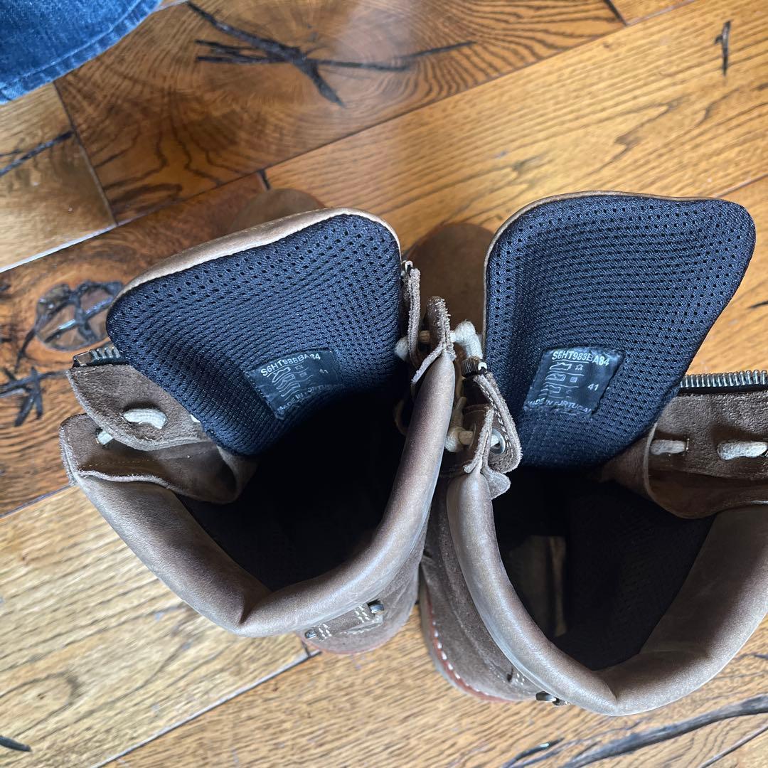 BALMAIN ブラウン スエード ブーツ