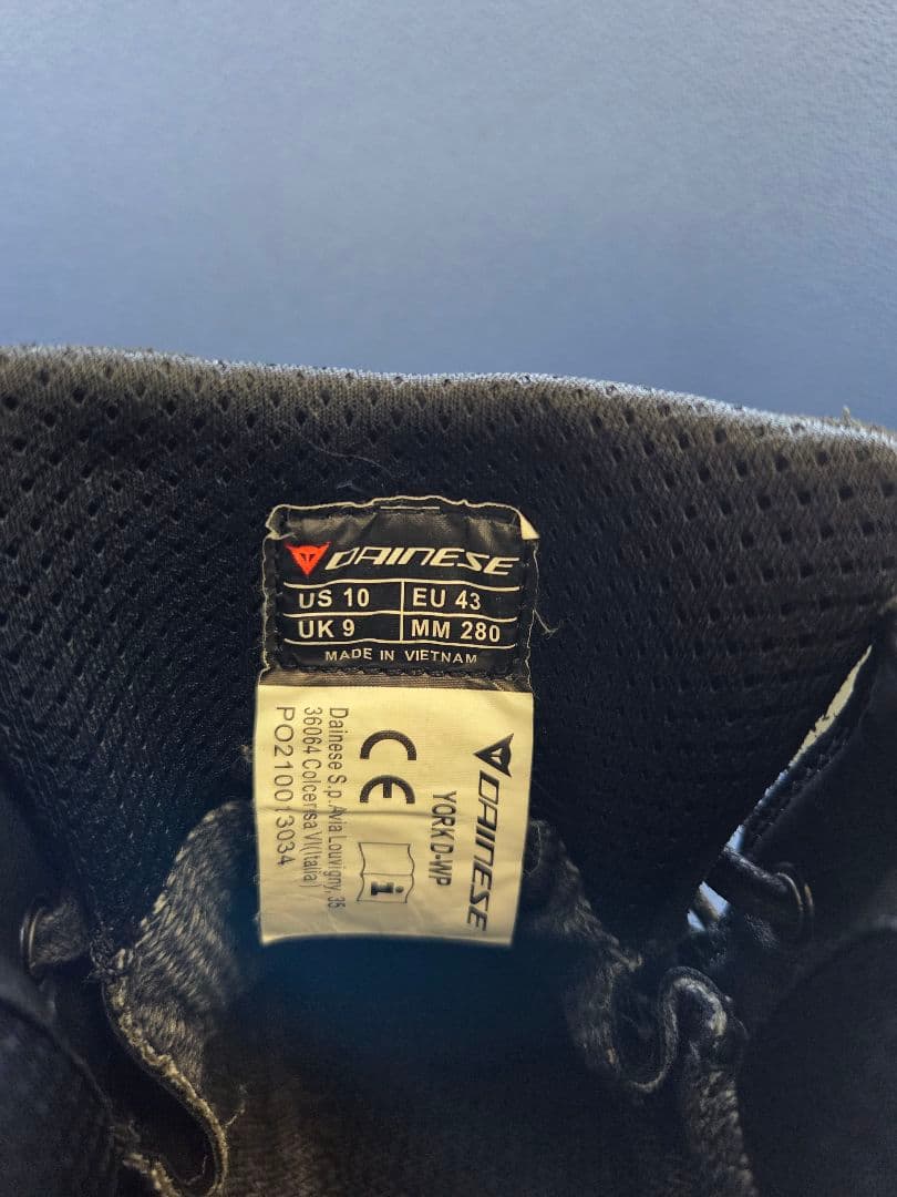 DAINESE ダイネーゼシューズYORK-D-WP　28センチ