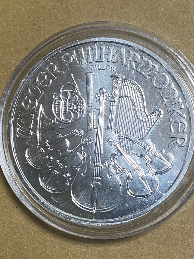 2021年 オーストリア ウィーン銀貨1オンス(純銀) カプセル付き