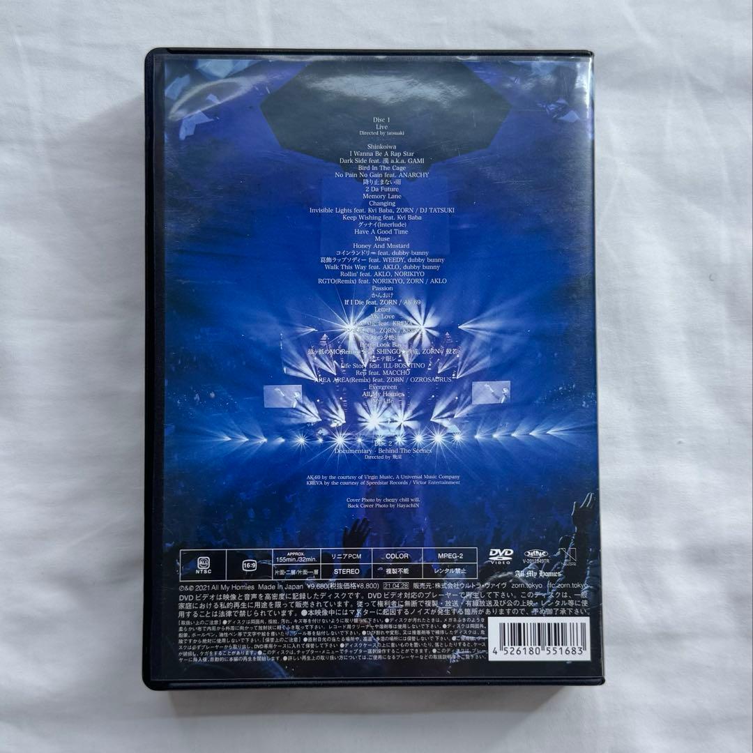 ZORN My Life at 武道館　DVD ポストカード付