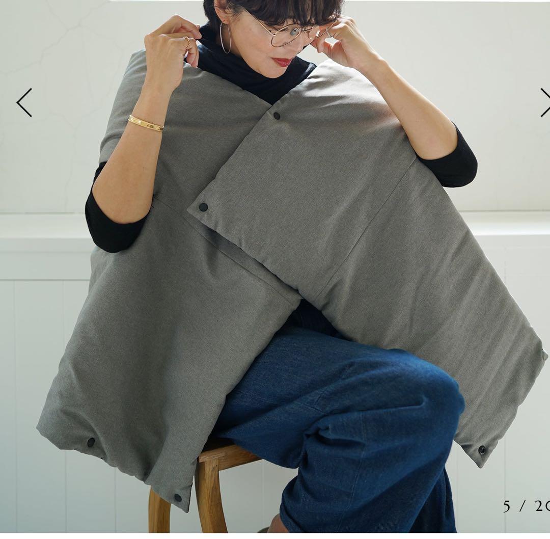 Wrap me! ストール ✨鈴木六夏さん✨リバーシブル✨ グレー/ブラック