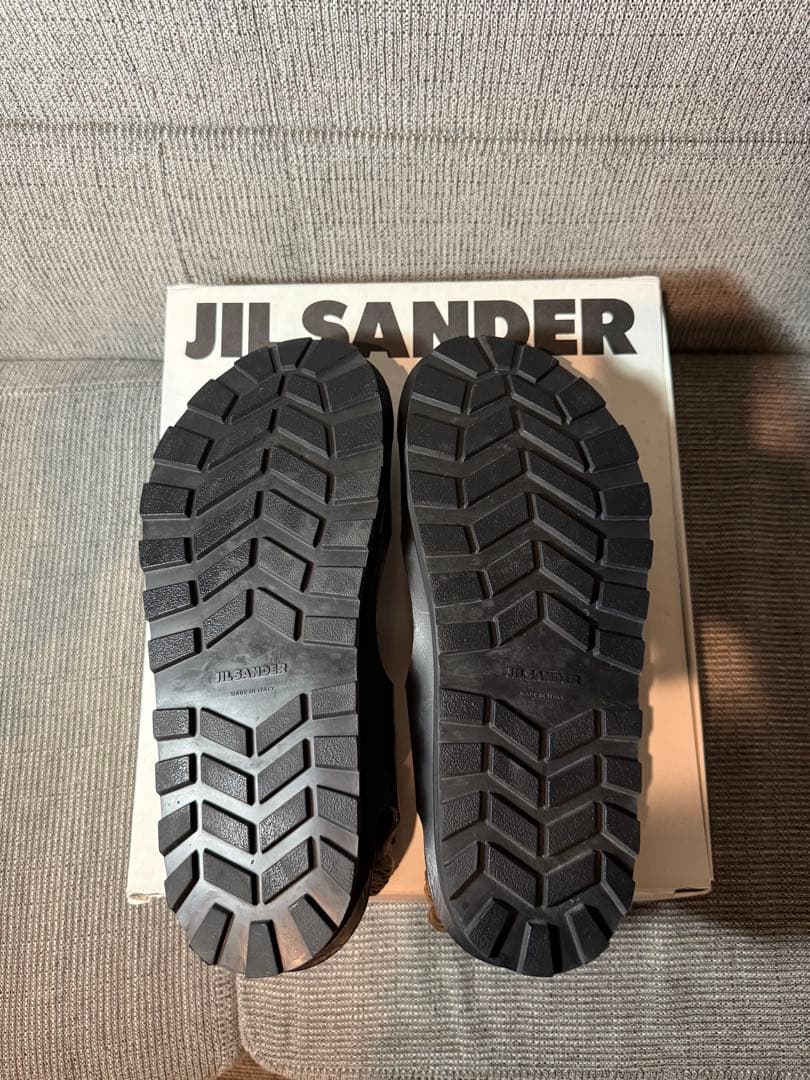 早い者勝ち【2025年モデル】JILSANDER ブラックレザーロープサンダル￼