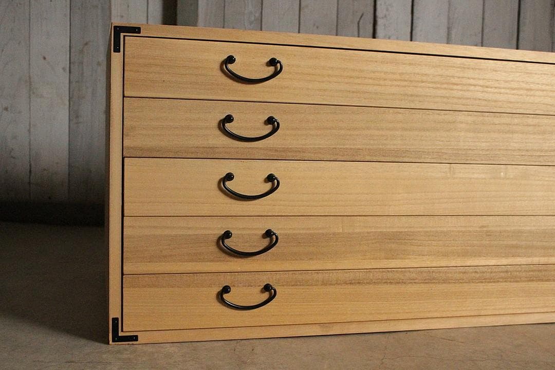 桐タンス　引き出し5段　着物箪笥　タンス　収納　古家具