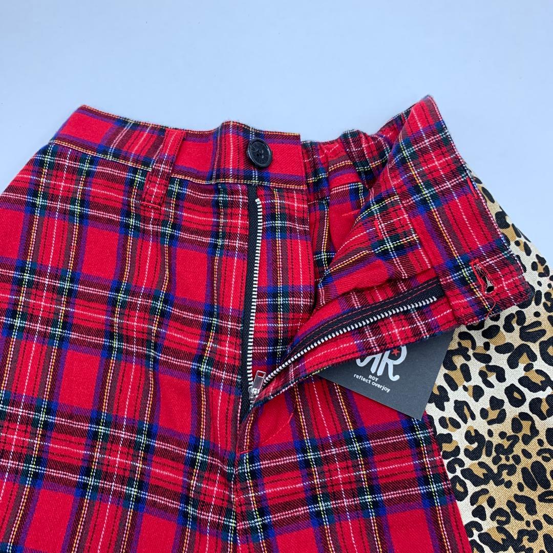 72▢ROY REFLECT OVERJOYチェックハーフPT TS0523-6