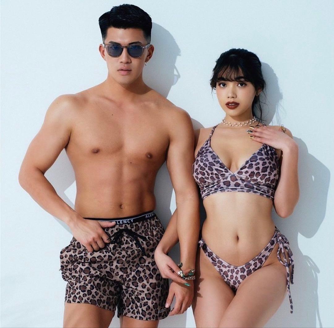 ALENCY ヒョウ柄 セパレート水着