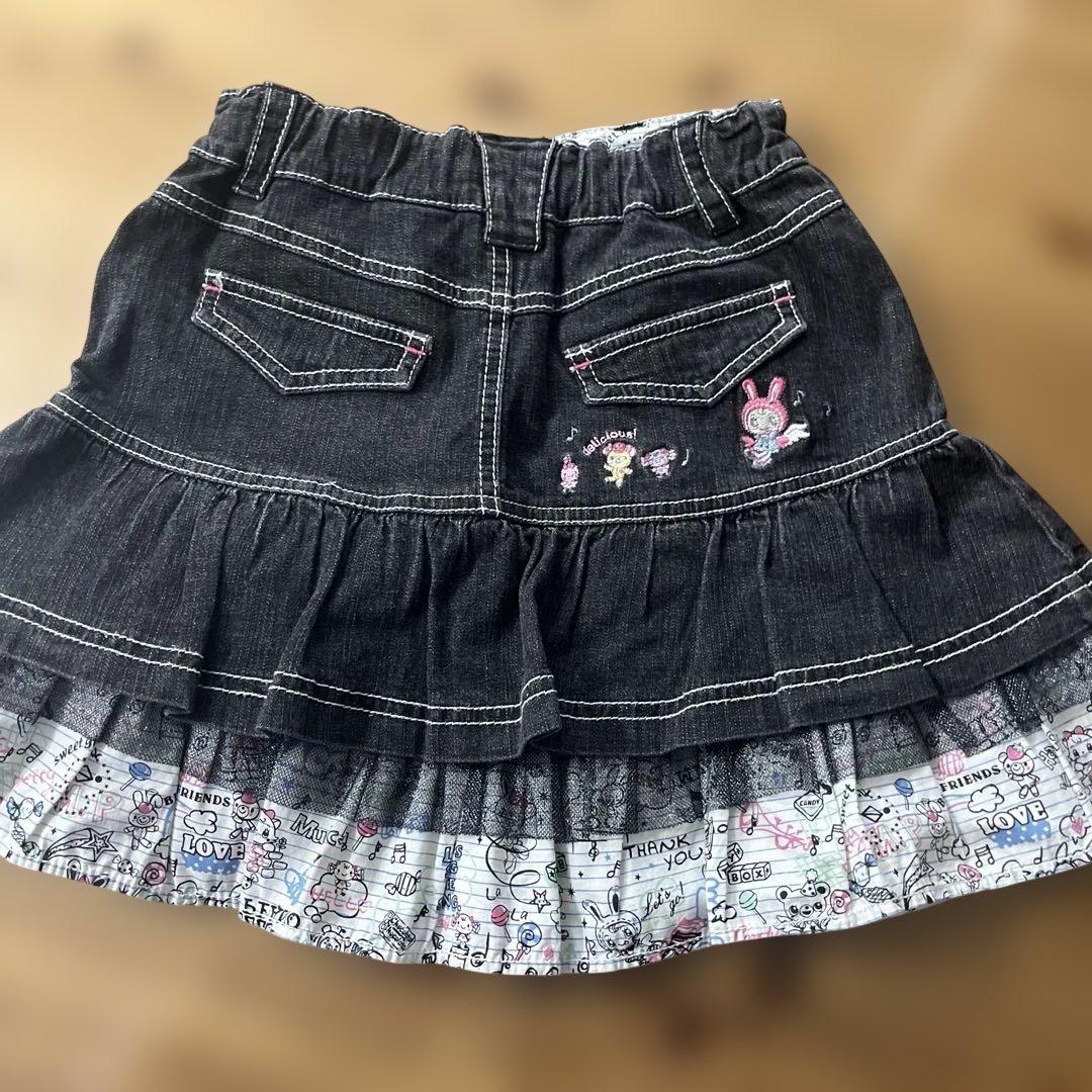 激レア　メゾピアノ スカート みみぽぽ　刺繍　平成レトロ 135