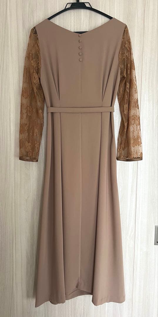 【美品】Ameri vintage DRESS ベージュ　ベルト付き
