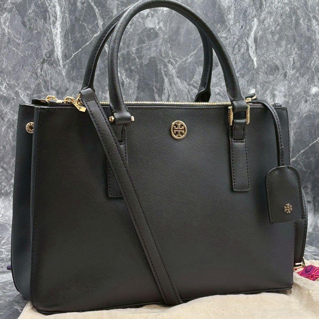 ✨極美品✨TORY BURCH トリーバーチ 2WAYショルダーバッグ ブラック