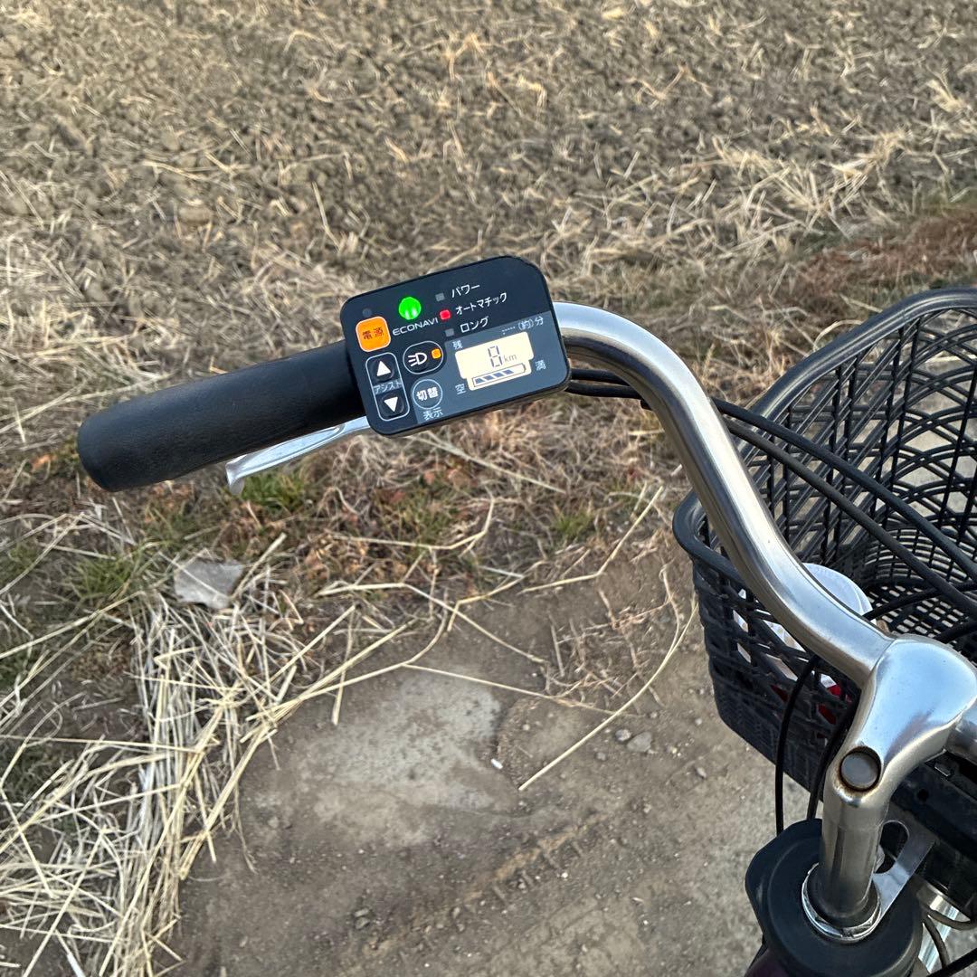 電動アシスト自転車 シティタイプ 紫色