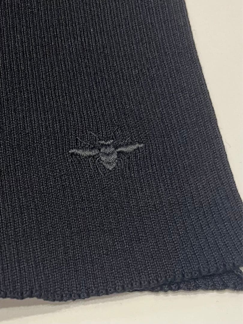 美品☆ディオール　ロングマフラー ストール BEE 蜂 ショール オム　ロゴ