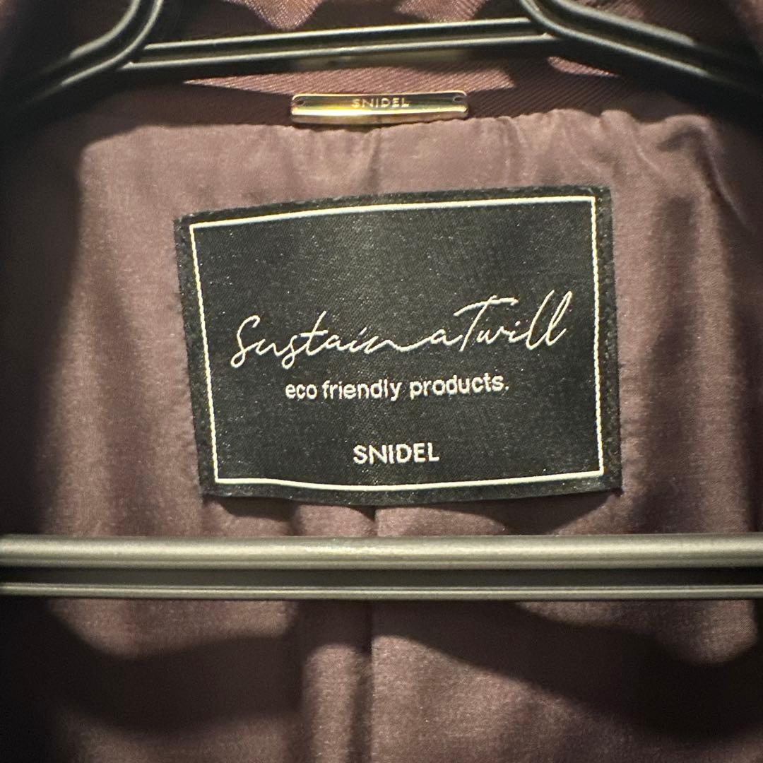 【SNIDEL】金ボタンダブルジャケット　フレアパンツバーガンディ