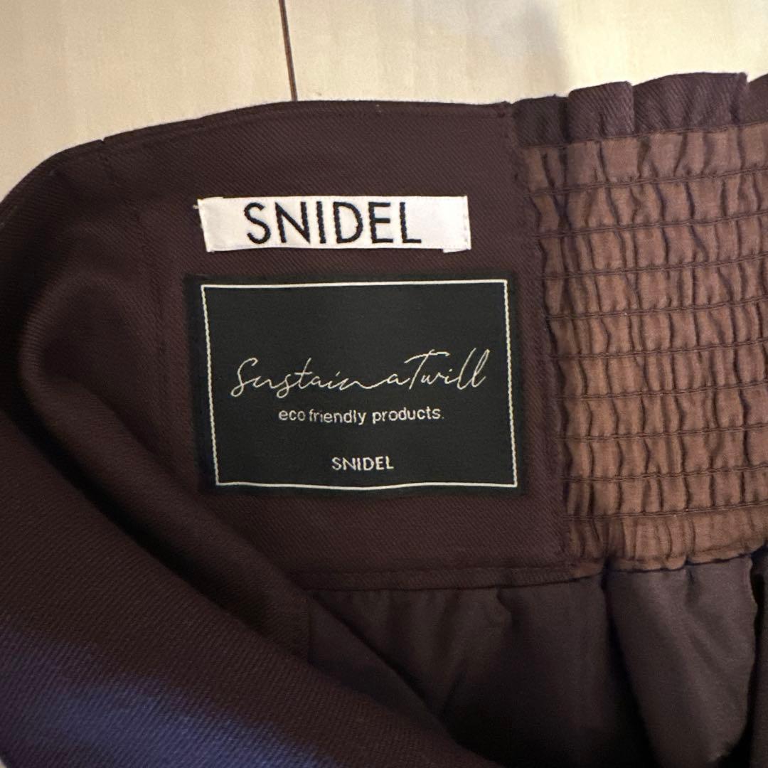 【SNIDEL】金ボタンダブルジャケット　フレアパンツバーガンディ