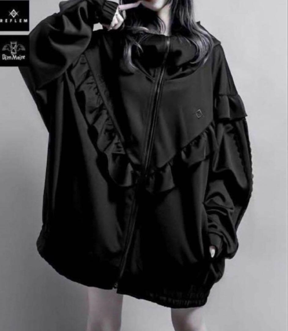 REFLEM×DimMoire　切り替えジャージパーカー