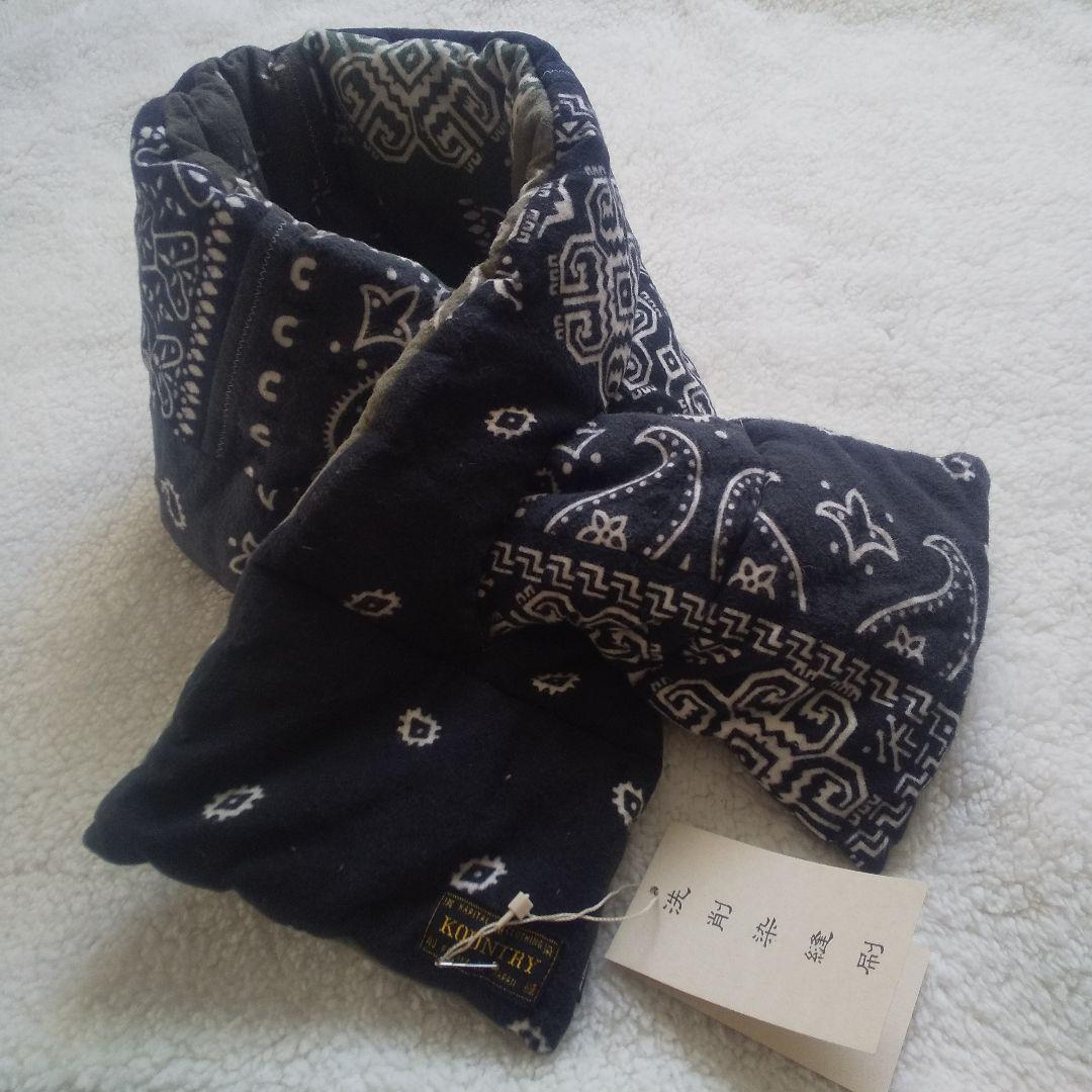 KAPITALキャピタルネルバンダナ柄リバーシブルKESAマフラー