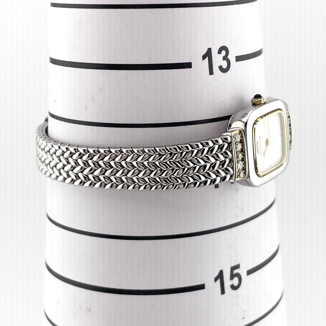 【稼働/新品電池/18KT/10Pダイヤ】セイコー　クレドール　腕時計　純正