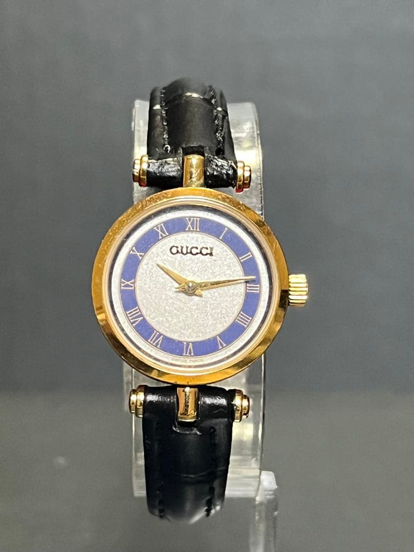 ★奇跡的美品！GUCCI シェリーライン希少カラーレディース腕時計　動作良好