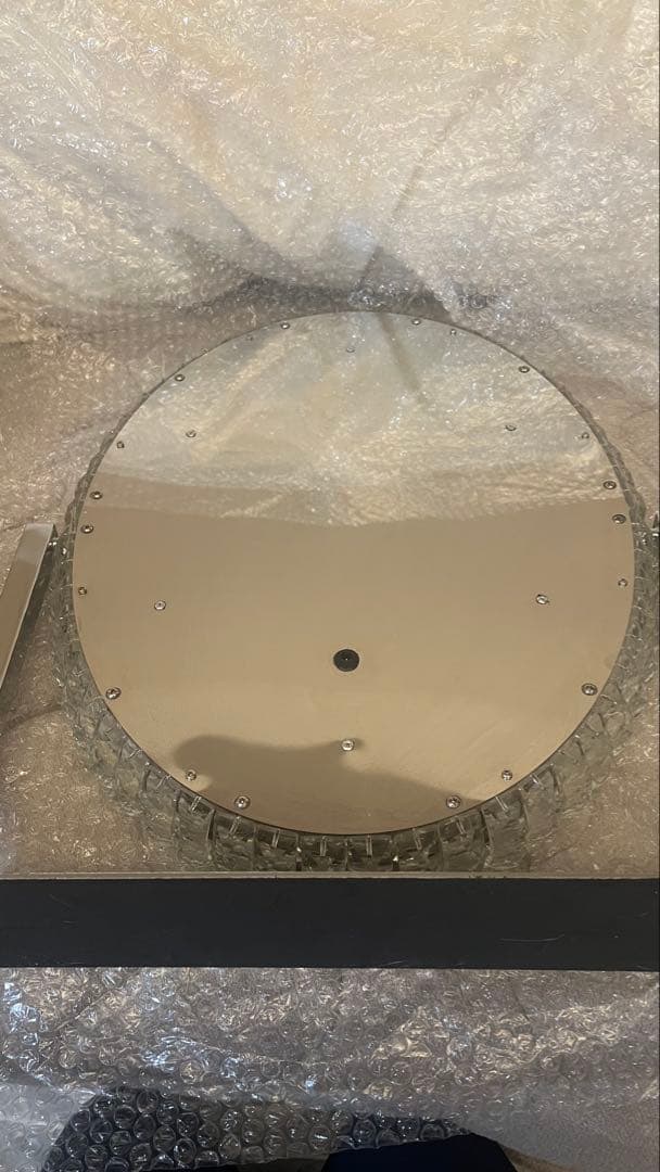 ハリウッドミラー 卓上 女優ミラー ラウンド クリスタルミラー