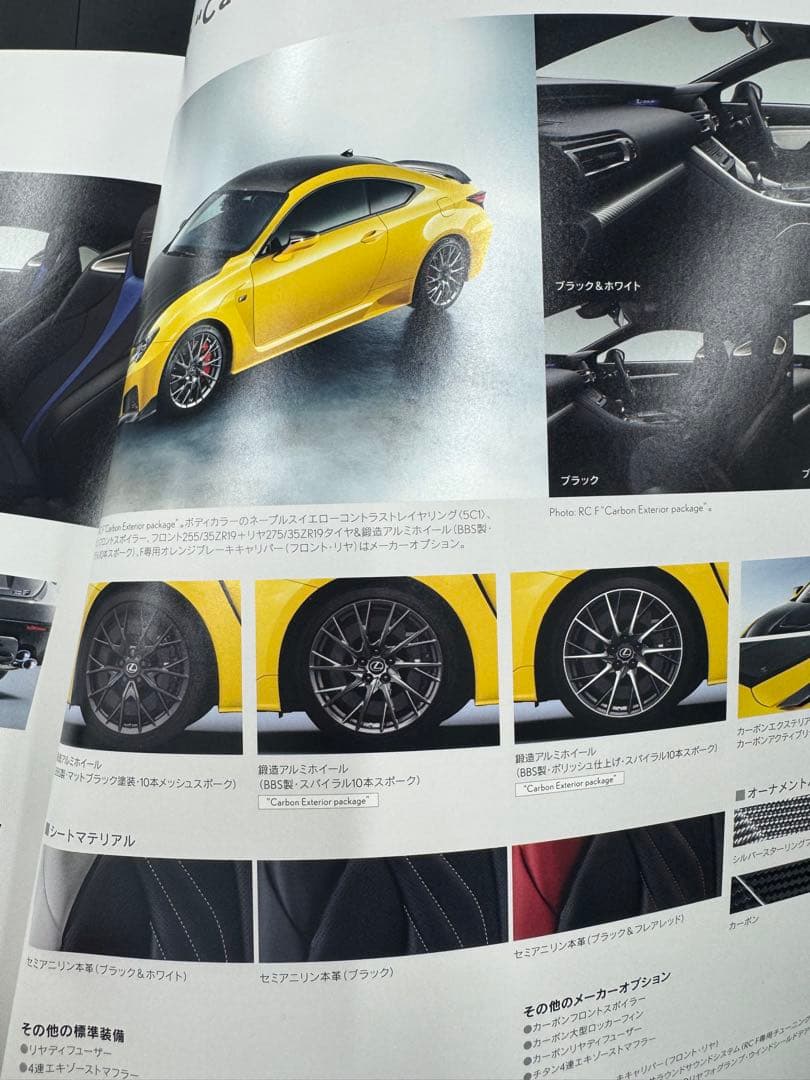 レクサス　RC F 19インチ 純正リヤ２本　鍛造ホイール