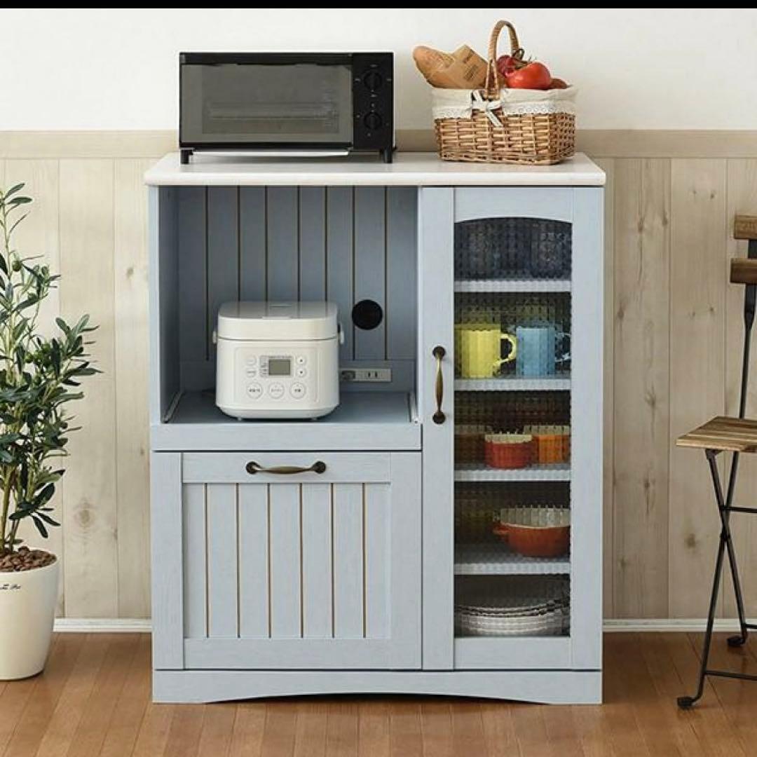 フレンチスタイル 食器棚 キッチンカウンター