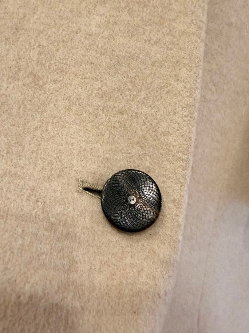 【美品】HERMÈS カシミヤ100％ ロングコート❤︎ベージュ❤︎静かなる贅沢