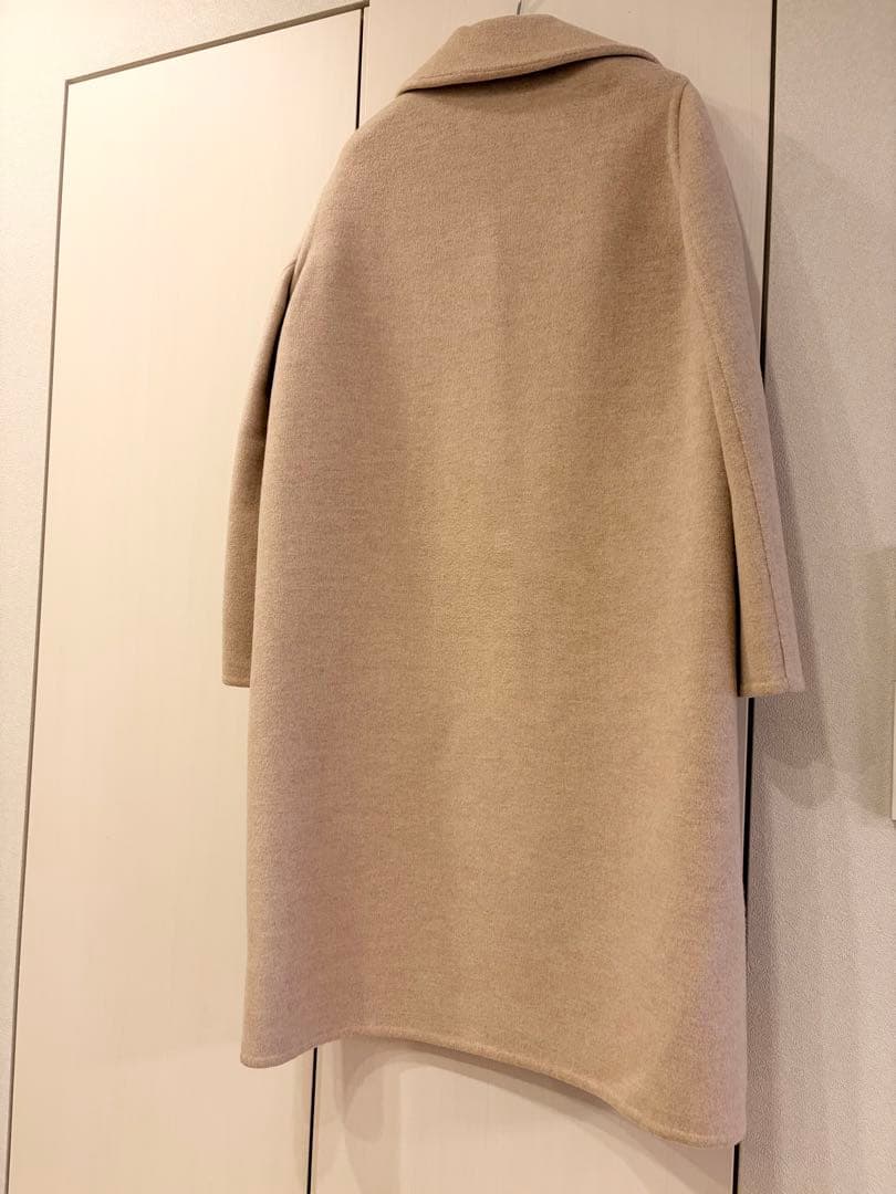 【美品】HERMÈS カシミヤ100％ ロングコート❤︎ベージュ❤︎静かなる贅沢