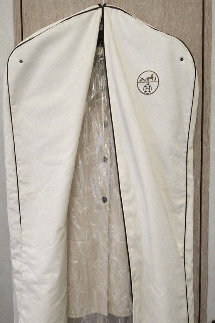 【美品】HERMÈS カシミヤ100％ ロングコート❤︎ベージュ❤︎静かなる贅沢