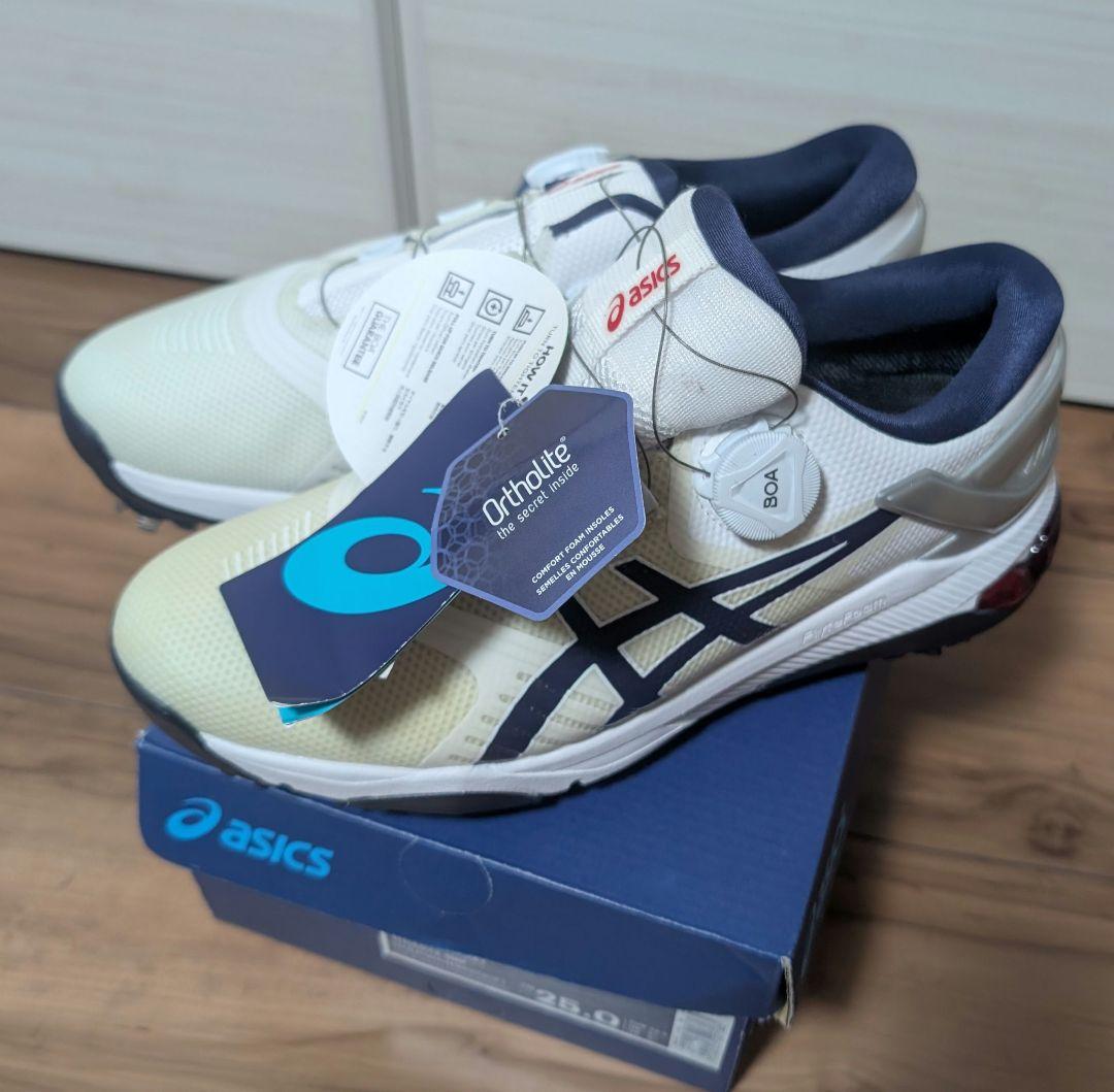 岳*様 新品　未使用　アシックス asics BOA ゴルフシューズ25.0cm