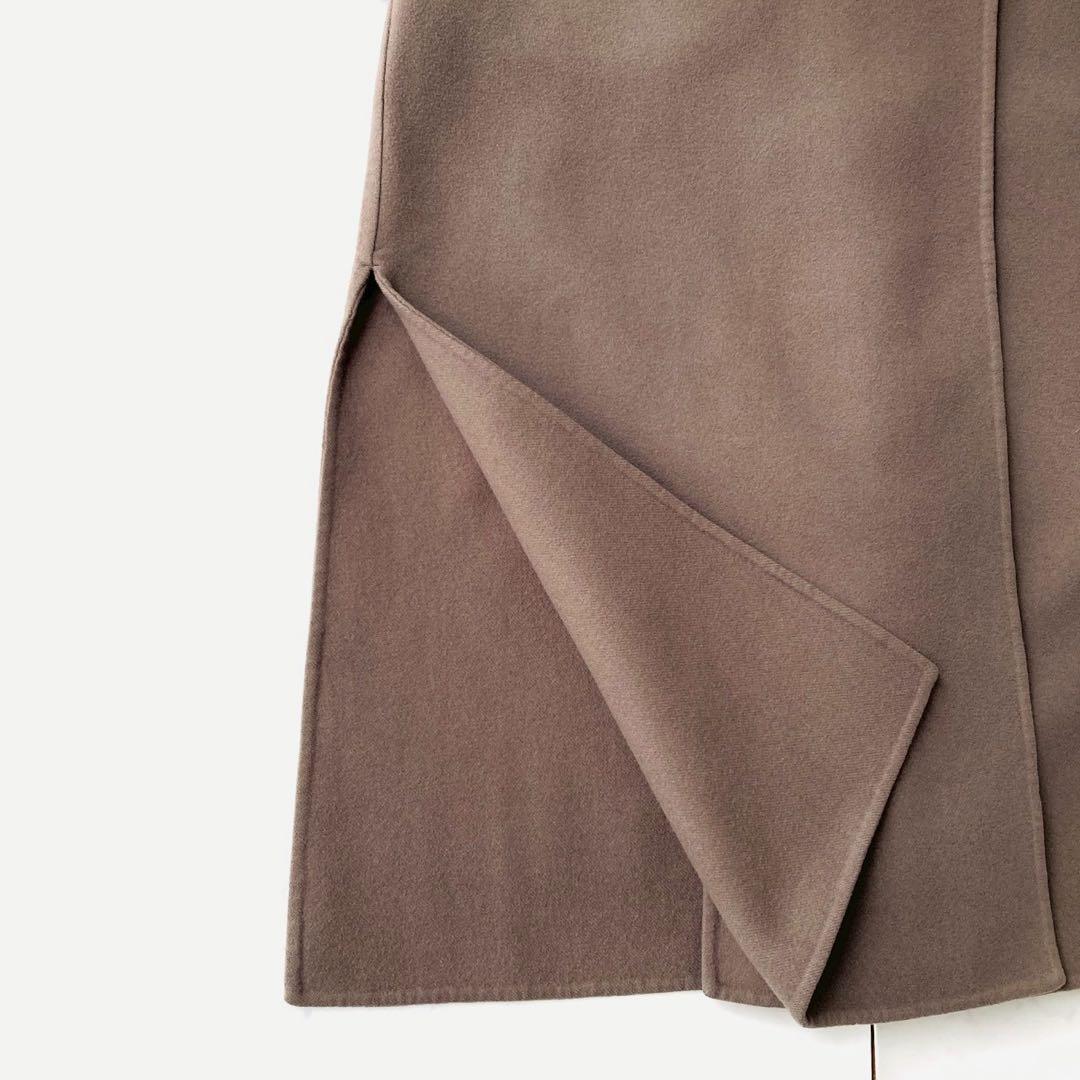 ヴェルメイユパーイエナ　リバーコート　ベルト　マキシ丈　オーバーサイズ　38