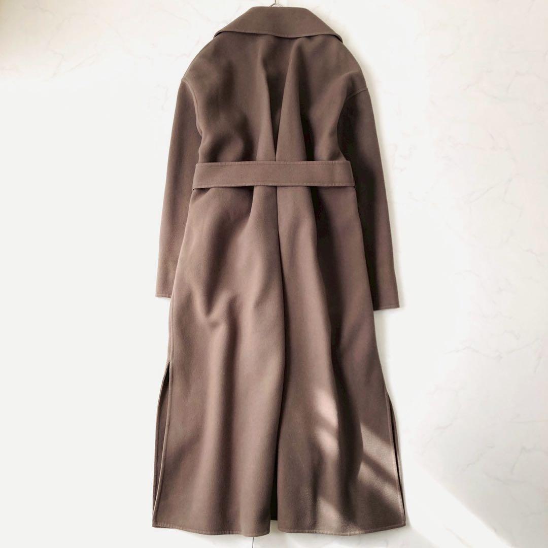 ヴェルメイユパーイエナ　リバーコート　ベルト　マキシ丈　オーバーサイズ　38