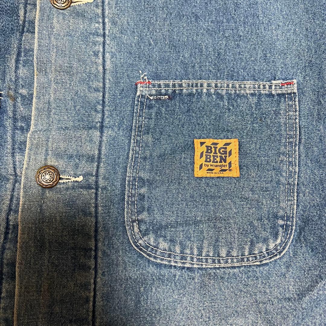 USA製 80s BIGBEN ビックベン デニムカバーオール ブランケット付き