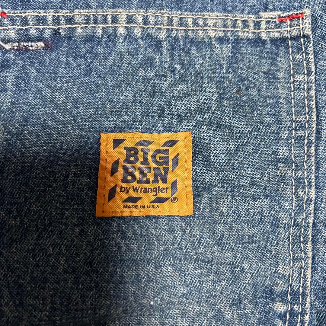 USA製 80s BIGBEN ビックベン デニムカバーオール ブランケット付き