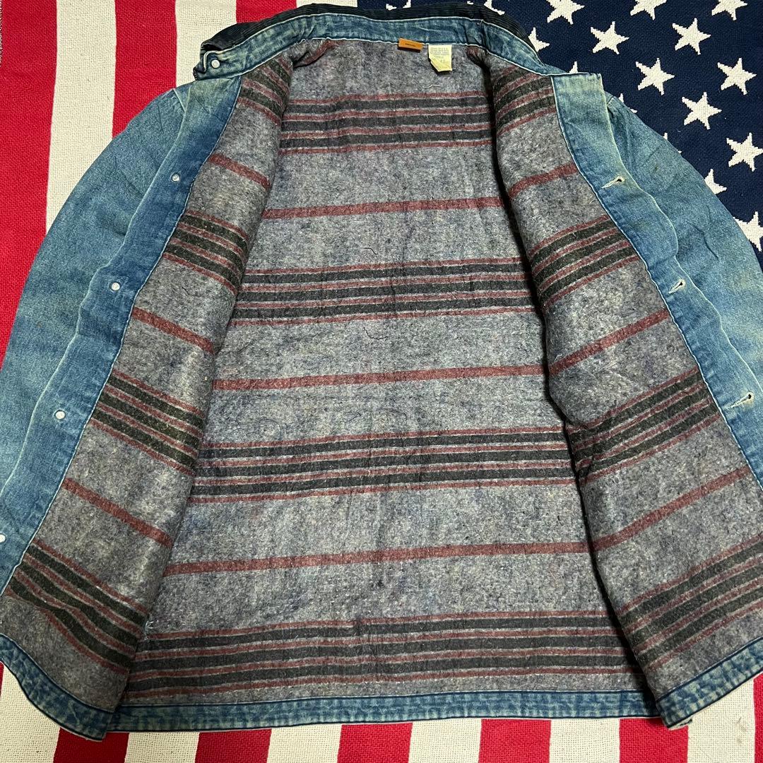 USA製 80s BIGBEN ビックベン デニムカバーオール ブランケット付き