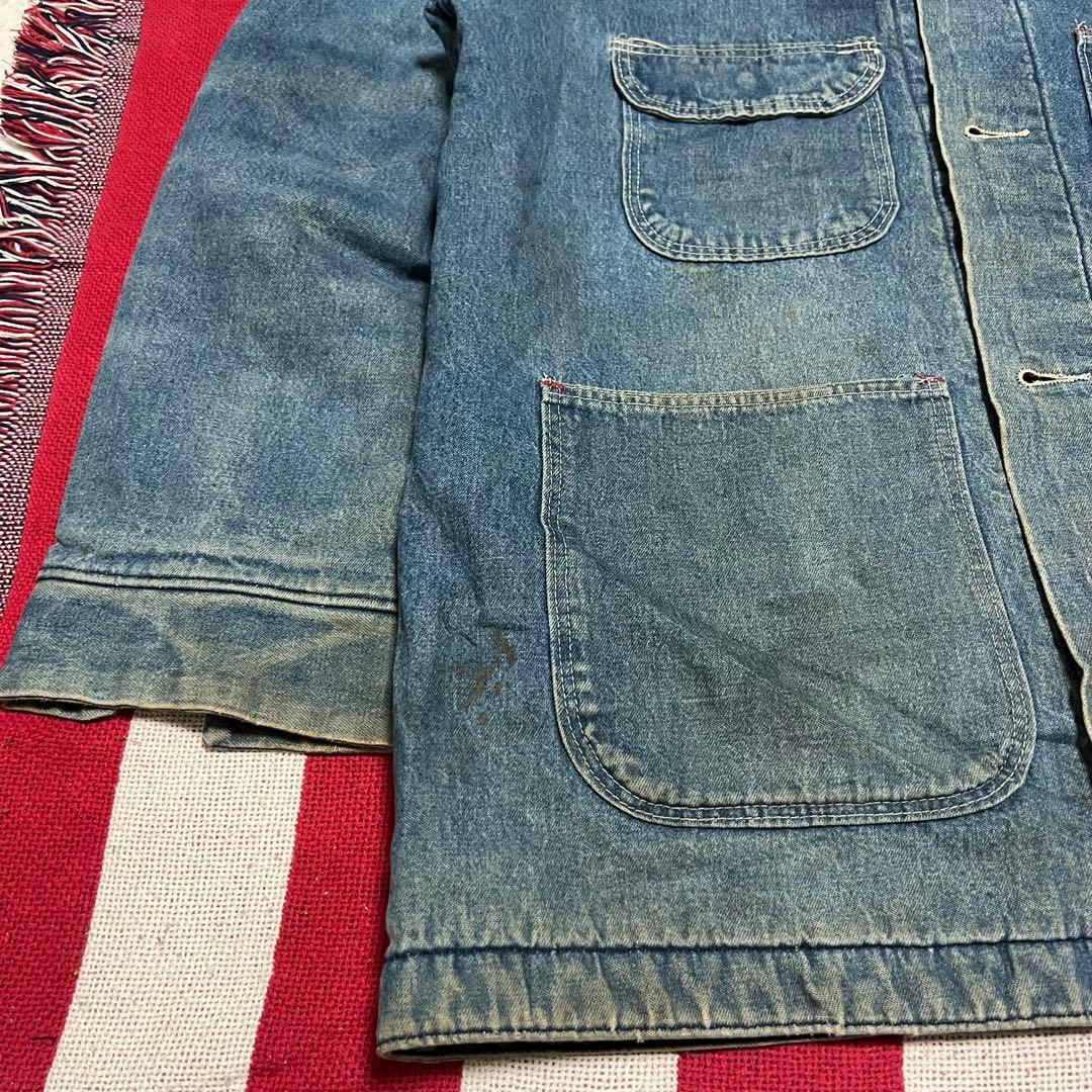 USA製 80s BIGBEN ビックベン デニムカバーオール ブランケット付き