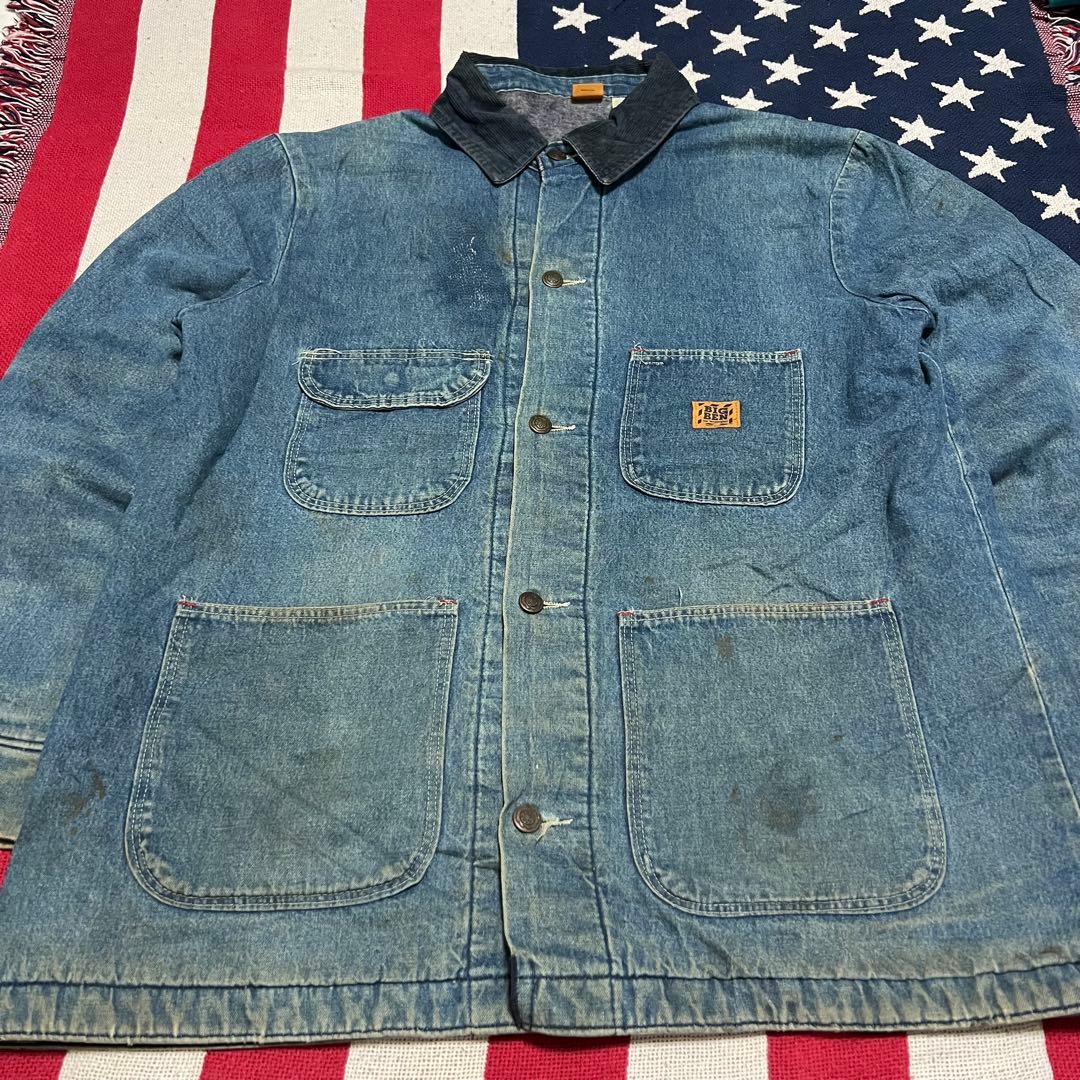 USA製 80s BIGBEN ビックベン デニムカバーオール ブランケット付き
