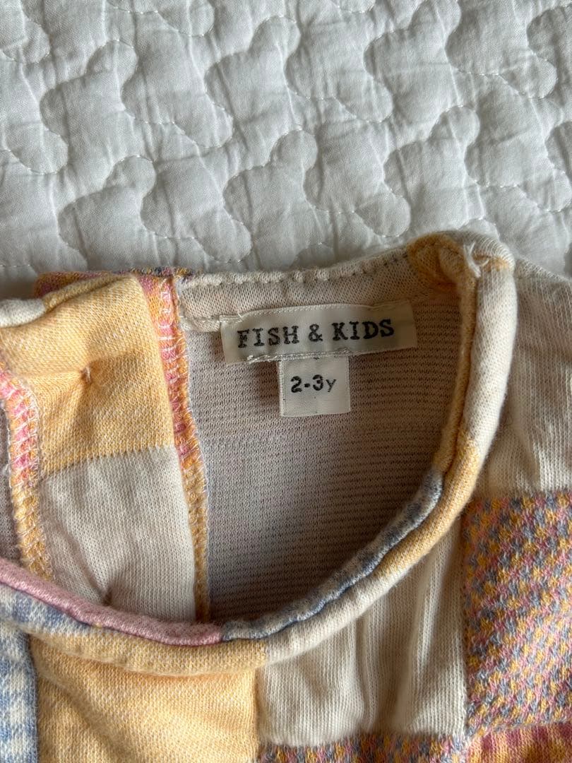 ワンピース Fish&kids/patchwork onepiece