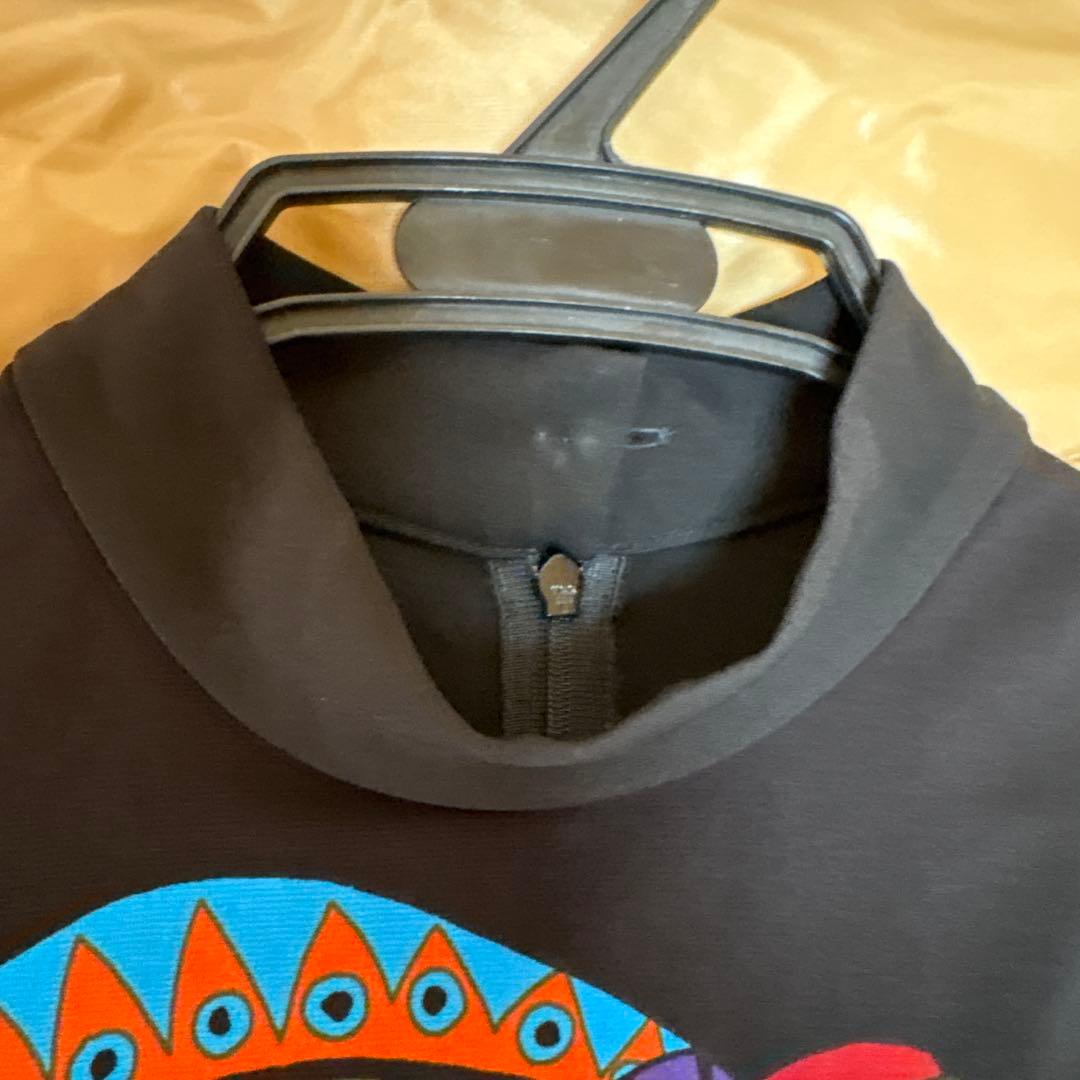 【未使用に近い】✨トクコプルミエヴォル✨黒地にダイナミックな柄の長袖チュニック❣️