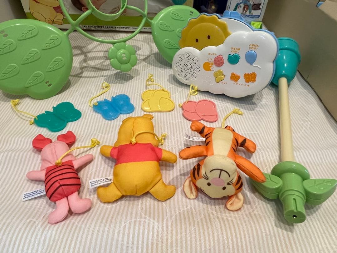 えらべる回転6wayジムにへんしんメリー くまのプーさん 【半分未使用】