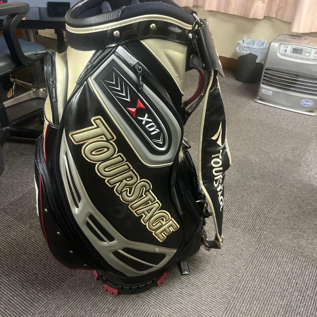TourStage X107 キャディバッグ JALロゴ付き 宮里優作使用品