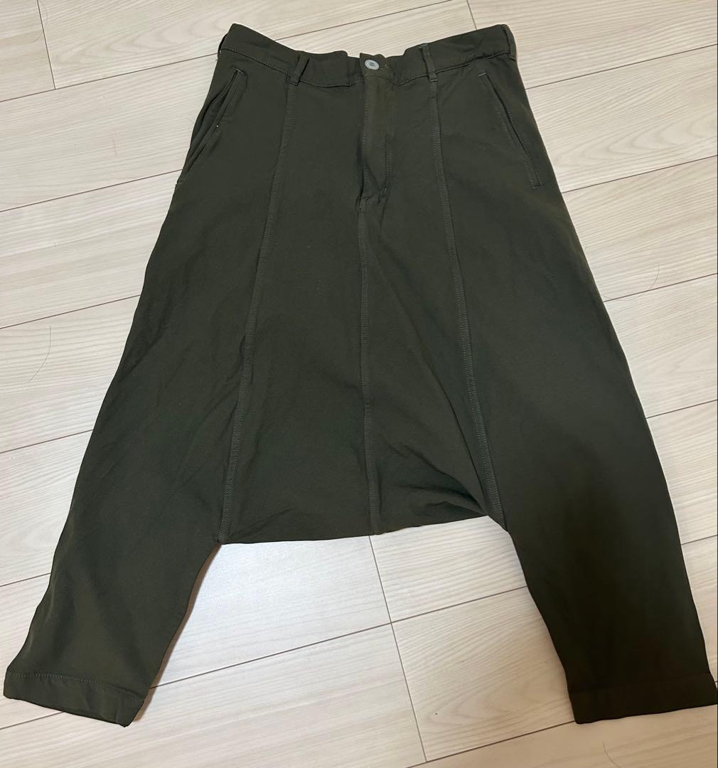 COMME des GARÇONS サルエルパンツ レース花柄 カーキ2点セット