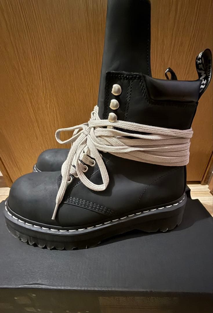 靴 Dr.Martens RickOwens Quad Sole Steel Toe