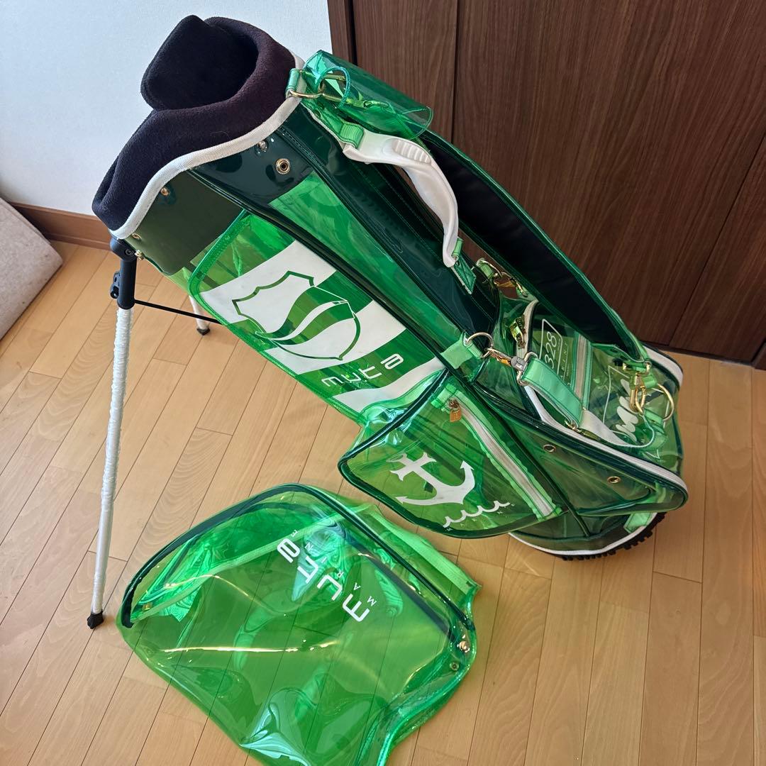 muta キャディバッグ 透明・緑