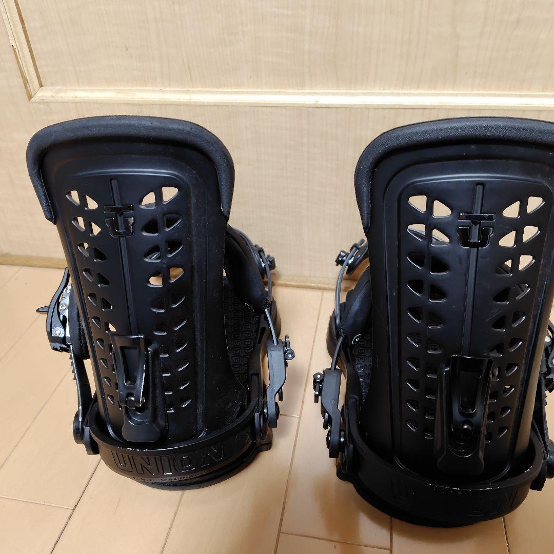 1回使用のみ。UNION FORCE スノーボードビンディング ブラック(М)