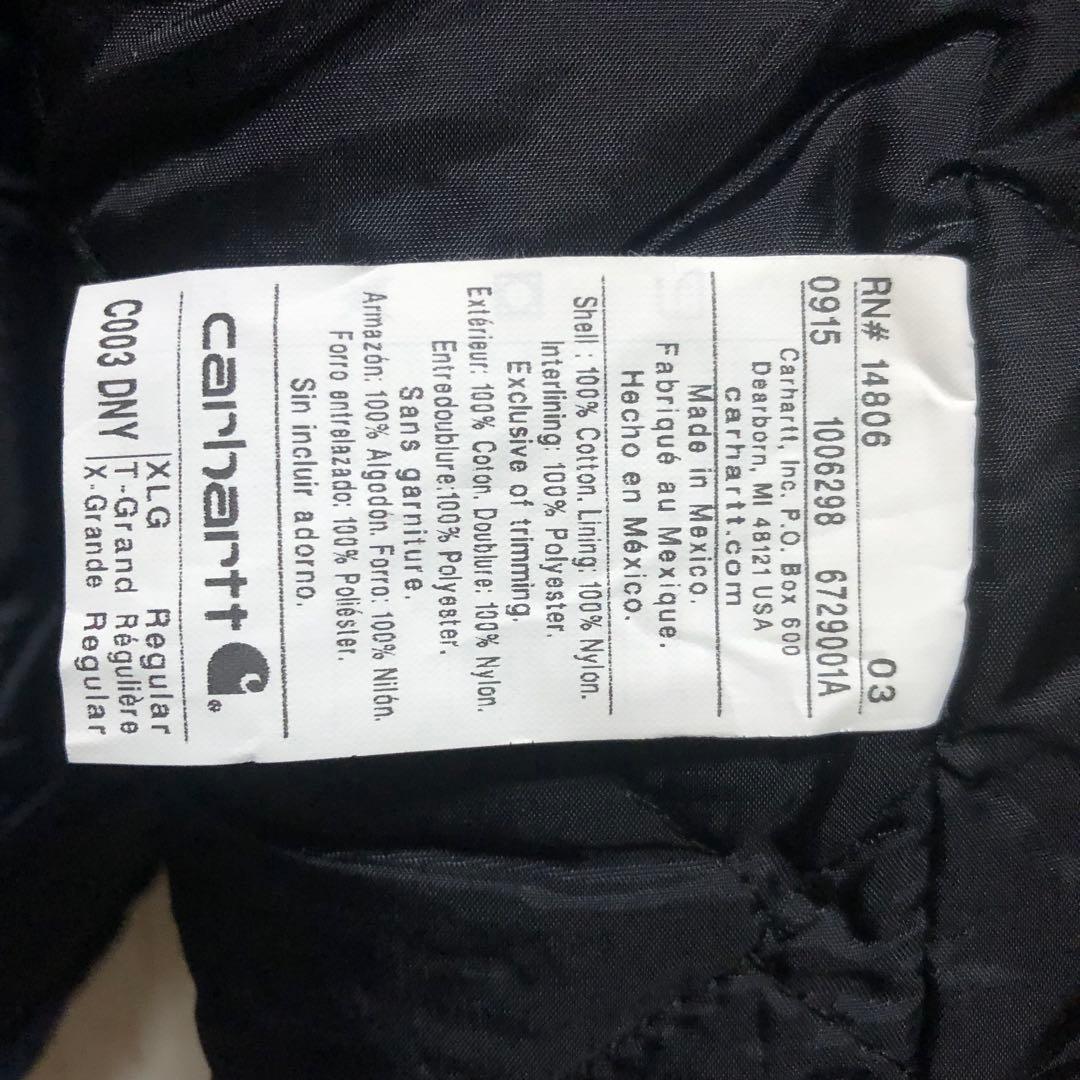 944 メキシコ製カーハートトラディショナルコートダック地企業刺繍USA古着