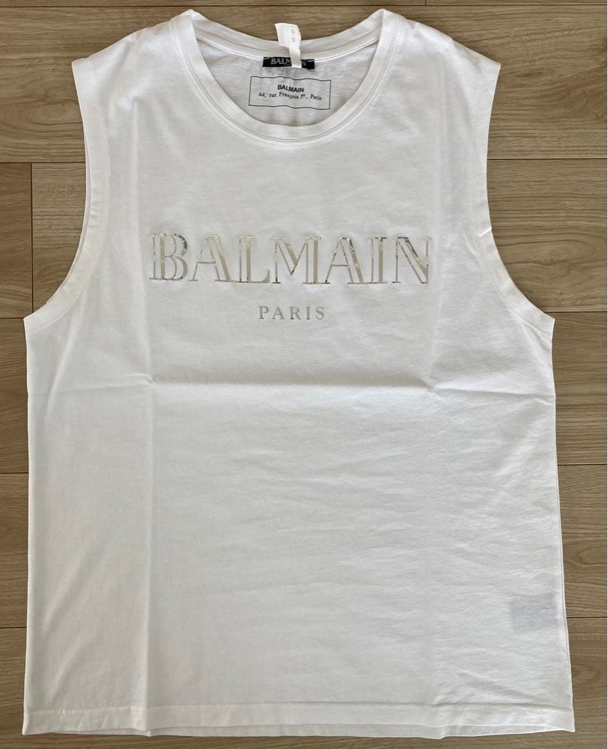 売り切りたいのでお値下げ！！BALMAIN メンズ　ホワイト タンクトップ　M