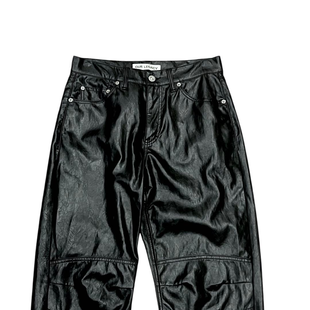 OUR LEGACY FORMAL MOTO CUT フェイクレザーパンツ