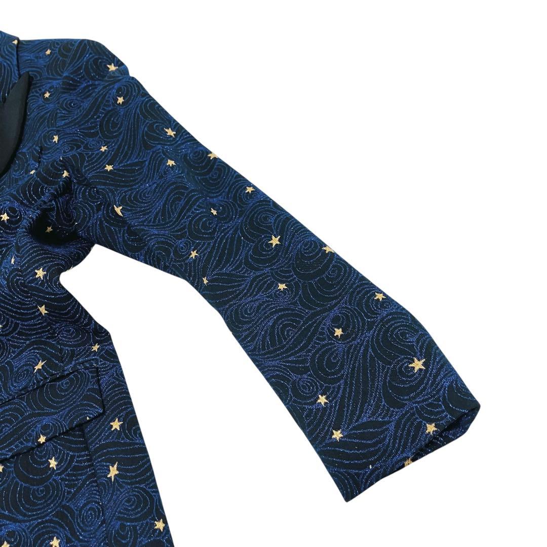 美品✨大きいサイズ ESACDA テーラードジャケット ブレザー 星 スター