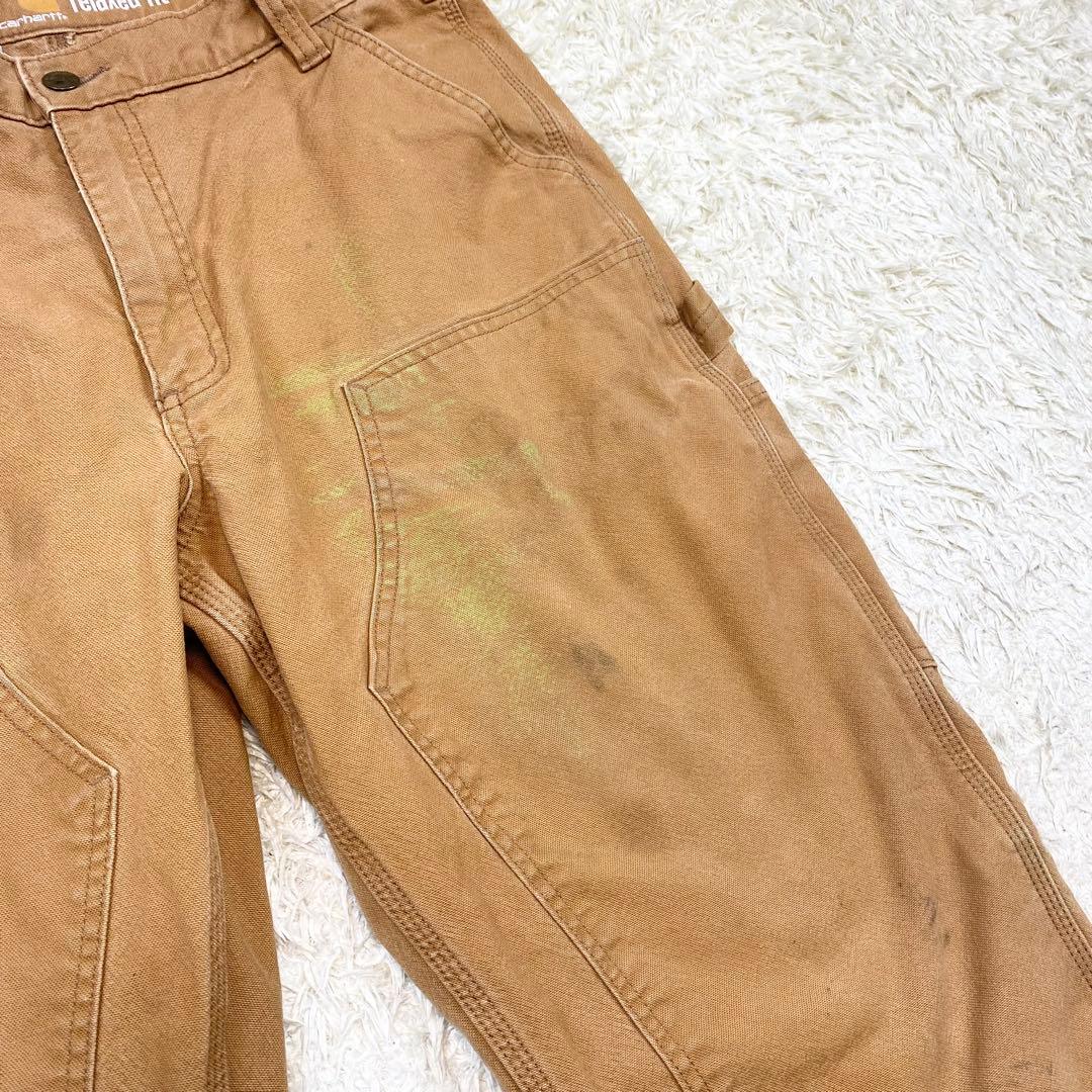 Carharu カーハート ダブルニー ペインターパンツ キャメル W36L34