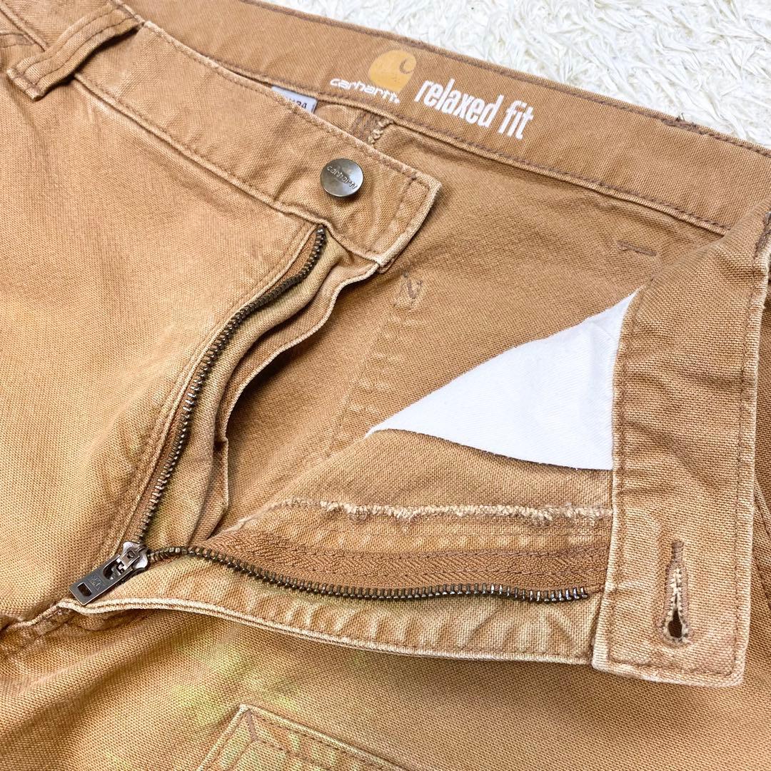 Carharu カーハート ダブルニー ペインターパンツ キャメル W36L34
